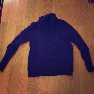 Navy turtleneck sweater